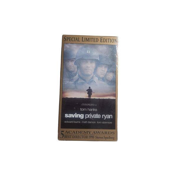 .FACTORY SEALED Saving Private Ryan 1998 VHS Watermarked Tom Hanks Edward Burns - Picture 1 of 6